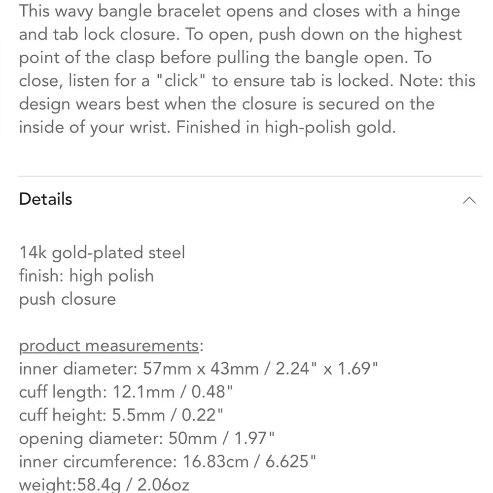 Jenny Bird Gold Ola Bangle - Picture 5 of 12